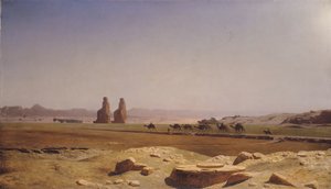 Thebská pláň v Horním Egyptě, 1857